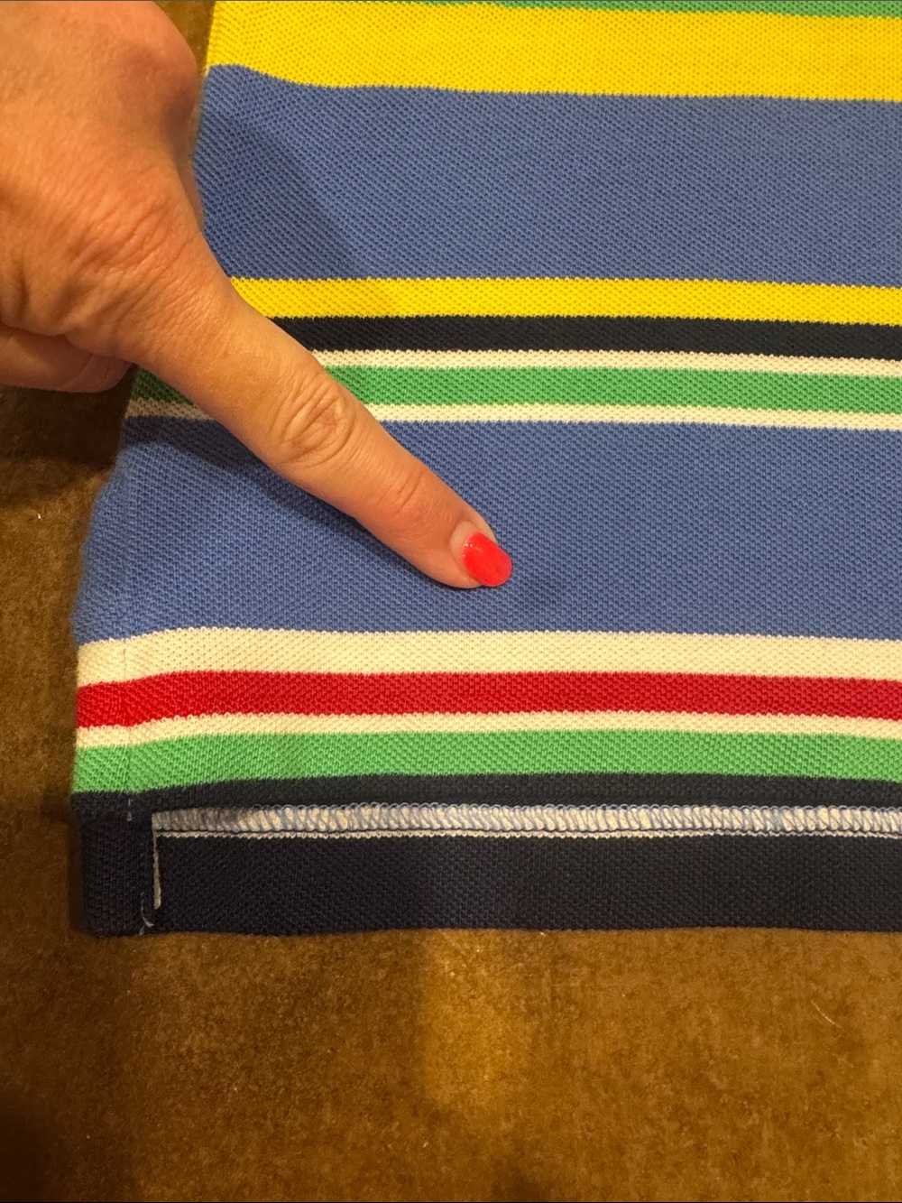 Polo by Ralph Lauren🏇Boys Striped Polo Shirt Size 8 - Picture 5 of 5